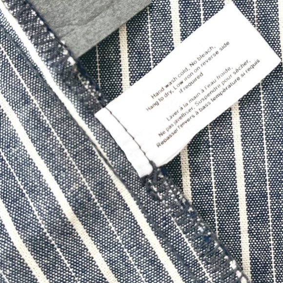 100% Cotton Striped Cut-Out Midi Dress - Picture 13 of 14